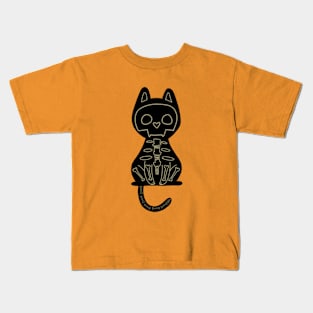 Skeleton Kitty Kids T-Shirt